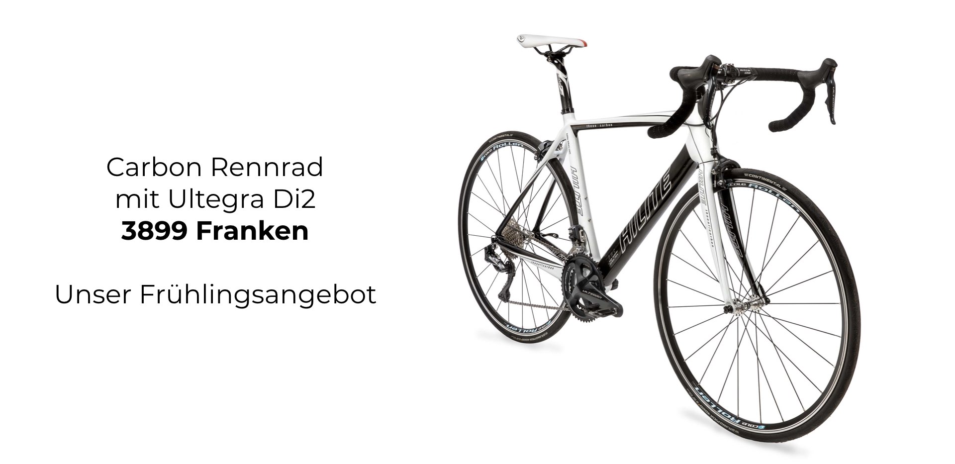 Unser Frühlingsangebot - Carbon Rennrad mit Ultegra Di2 für nur 3899 CHF
